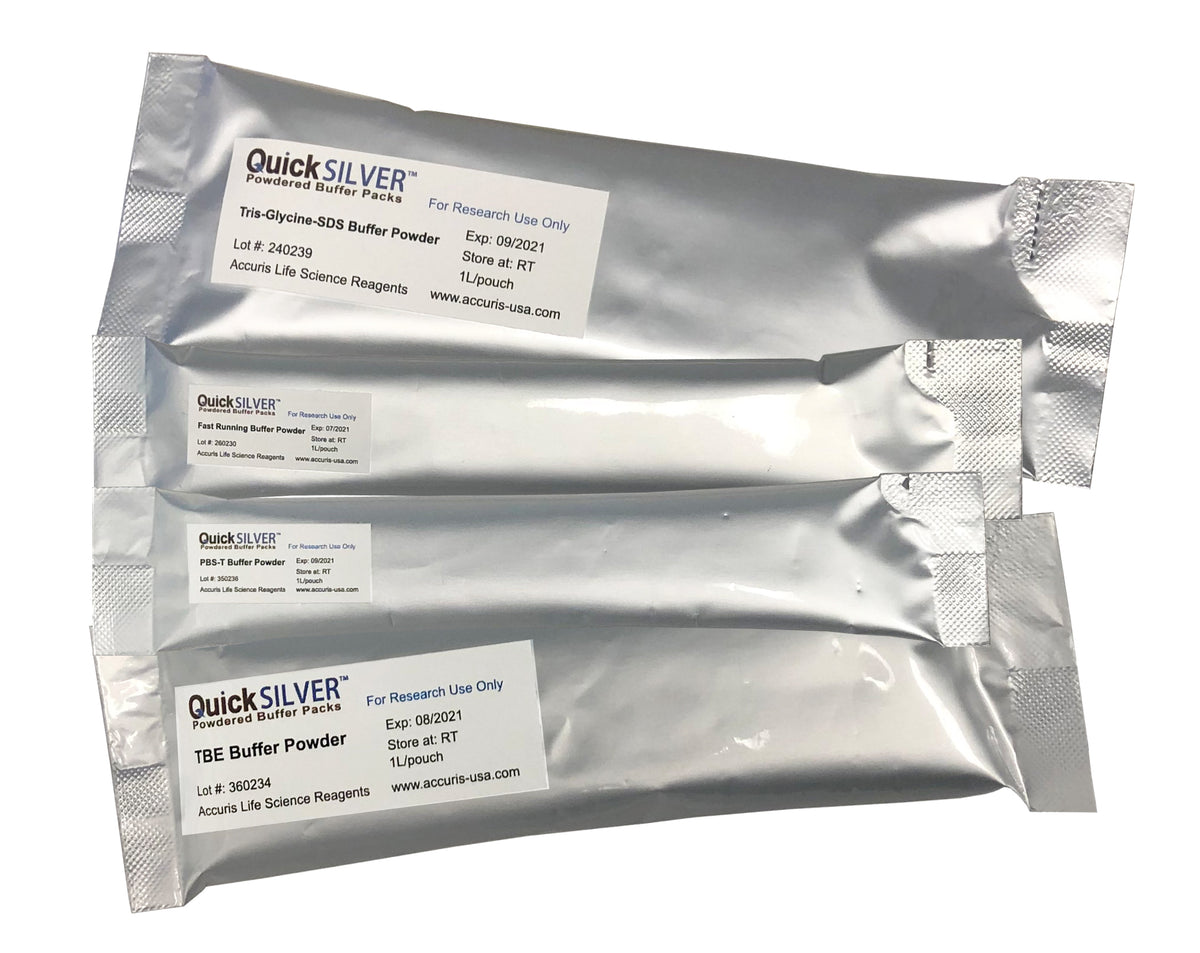 QuickSilver TrisMOPSSDS Buffer Powder, 50 pouches Clover