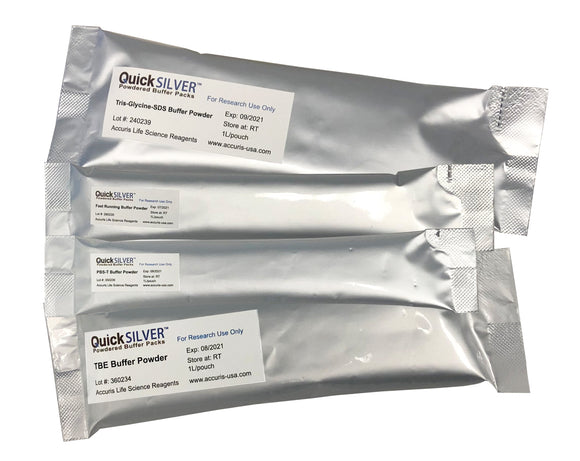 QuickSilver Tris-MES-SDS Buffer Powder, 50 pouches - Clover Biosciences, LLC